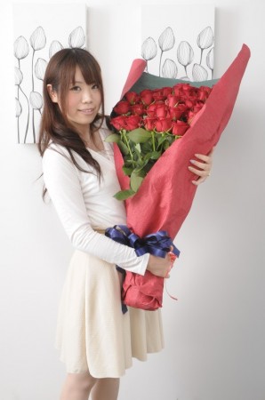 2万円バラの花束　赤